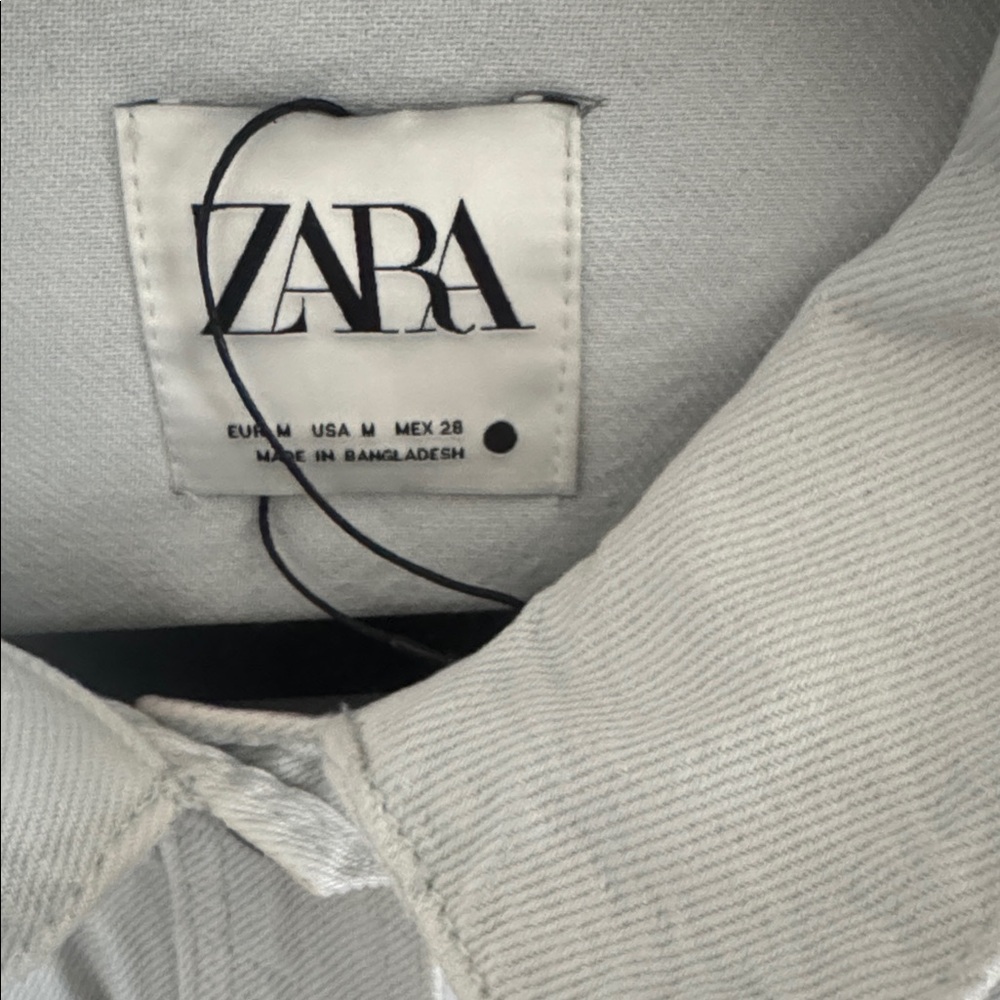 Zara Soft Gray Button-Up Jacket - image 2